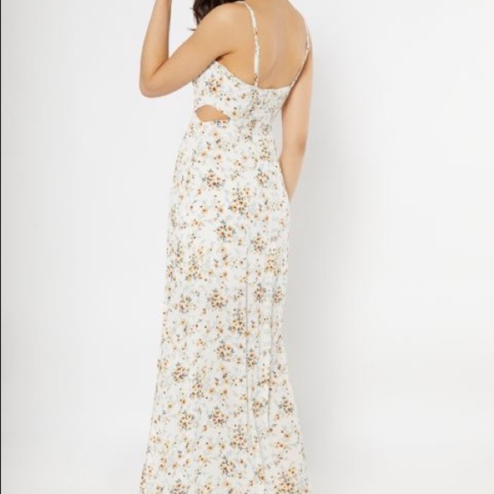 Forever 21 floral cutout maxi dress